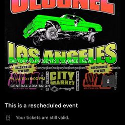 2 FRIDAY CLOONE TICKETS 