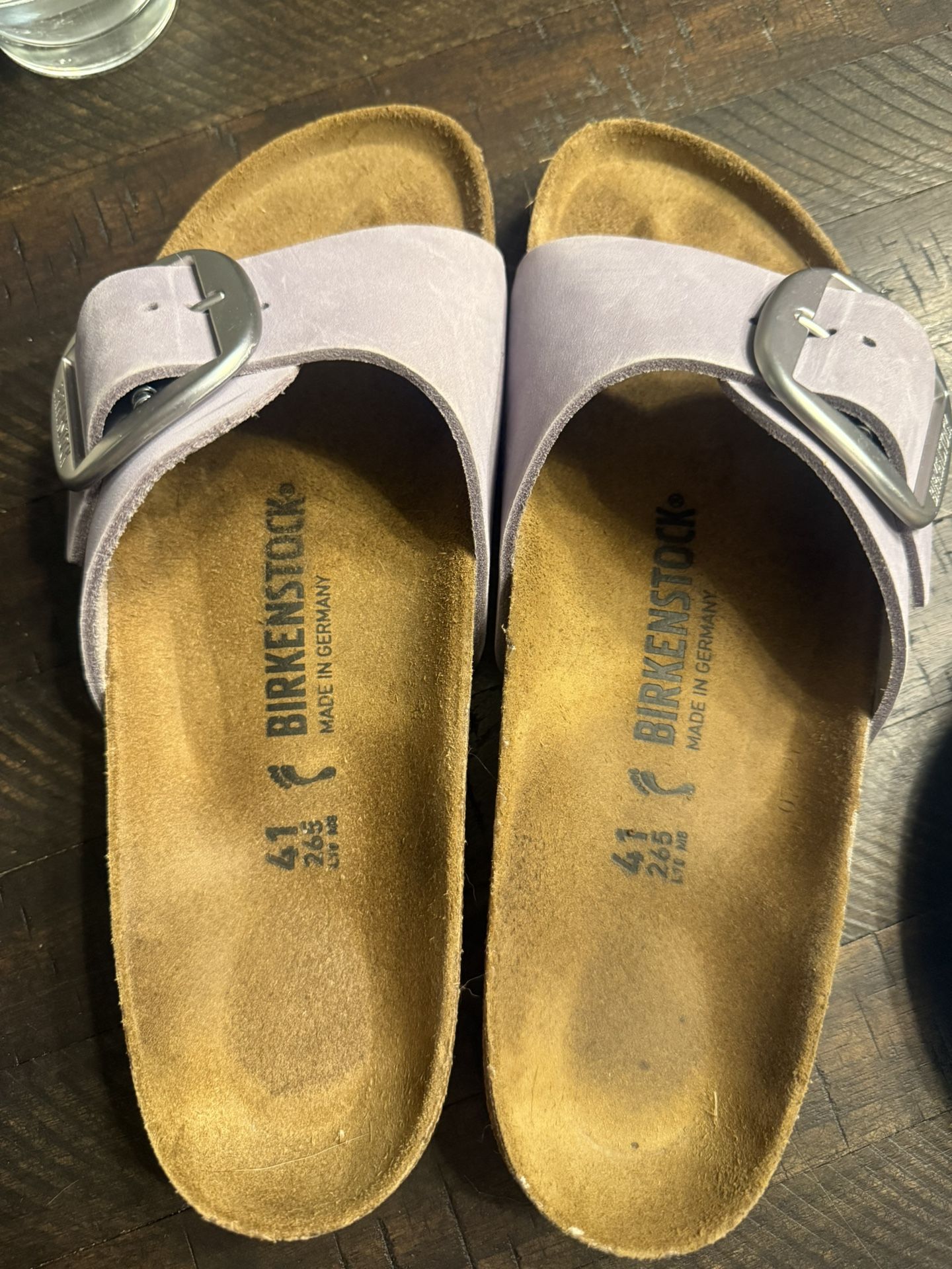 Birkenstock Madrid Big Buckle (purple fog) Size 41/10 Women’s