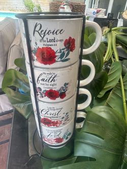 Coffee Bible Scripture Cups New!