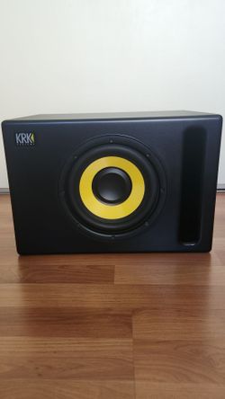 KRK S8.4 8 inch Powered Studio Subwoofer with power cable