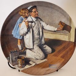 Norman Rockwell 1983 “The Painter” Plate#19309H By Knoweles Fine China
