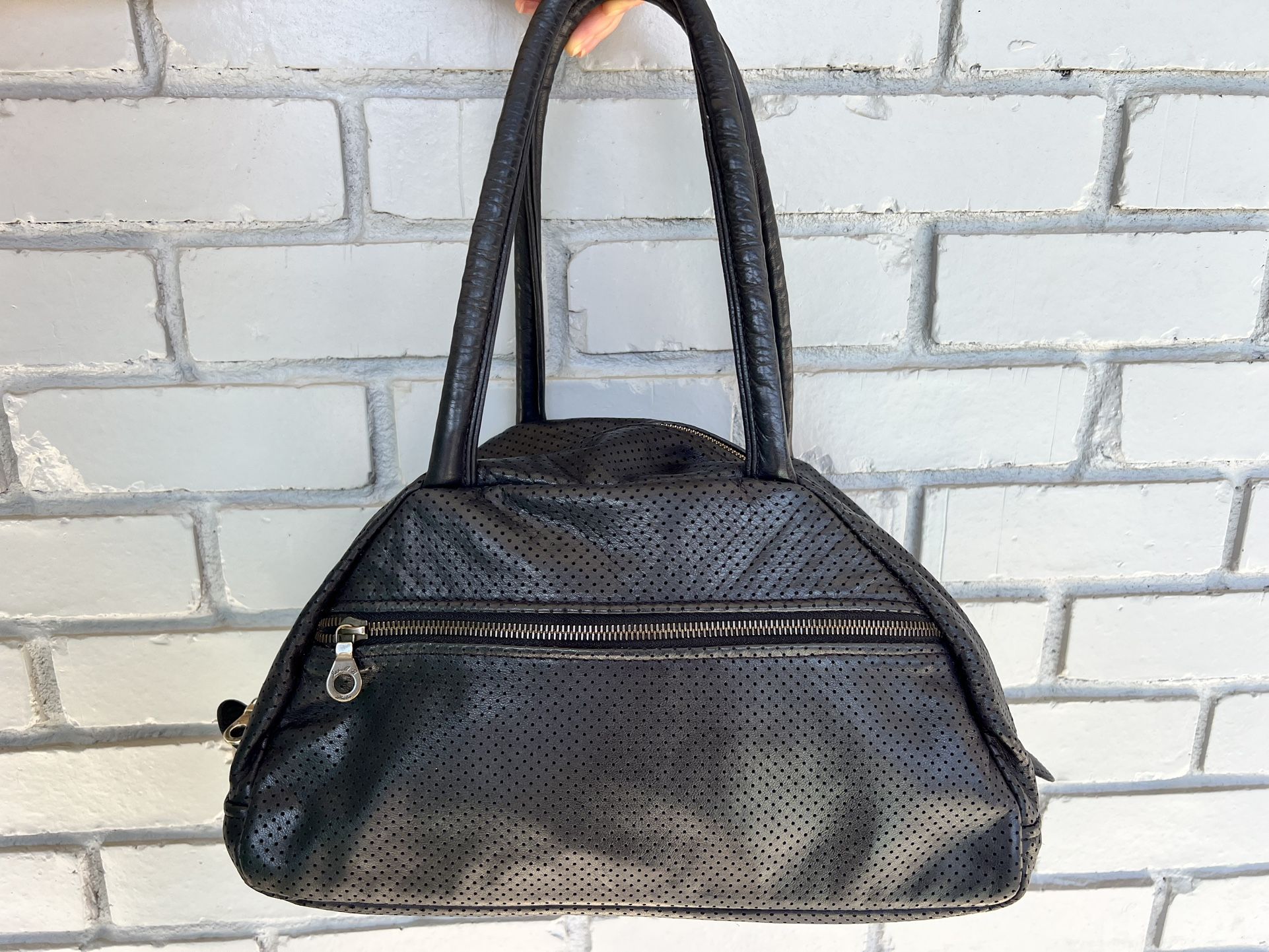 Vintage Jas M.B. London Handmade Black Leather Bag – Early 2000s