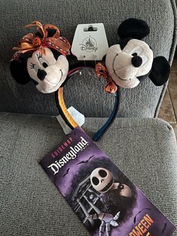 Disney Halloween Mickey & Minnie Ear Headband