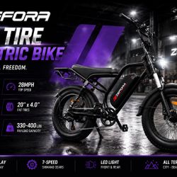  ⚡️ZEFORA Fat Tire Electric Bike 🔥