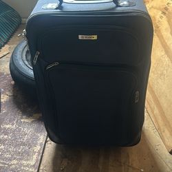 Small Suitcase With And Extra Duffle Bag