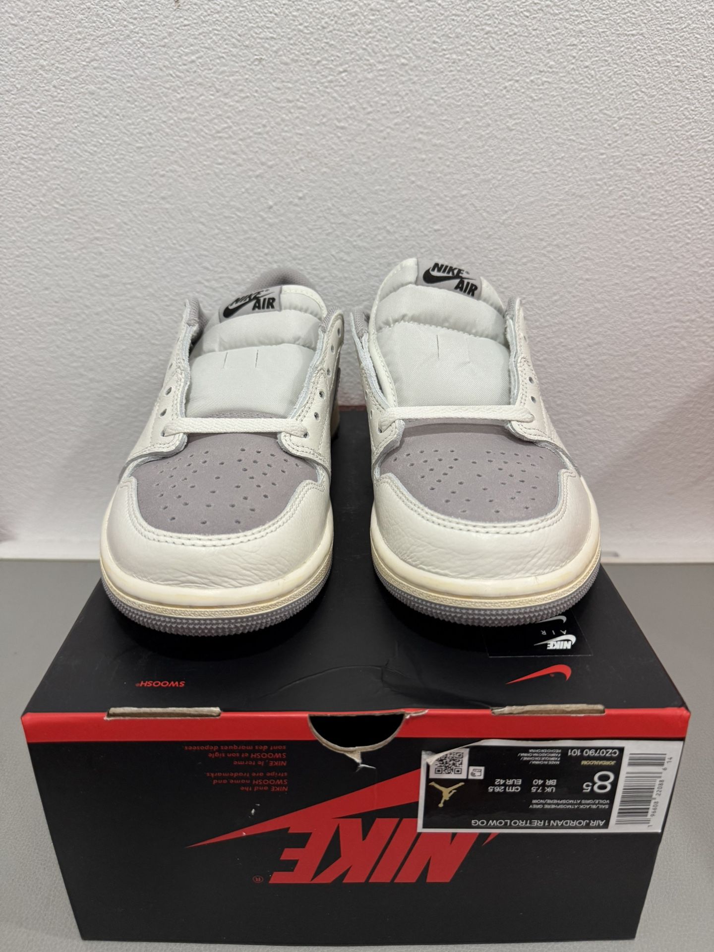 Nike Air Jordan 1 Retro OG Low Atmosphere Grey CZ0790-101