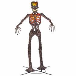 Halloween 12 ft. Giant-Sized Inferno Pumpkin Skeleton