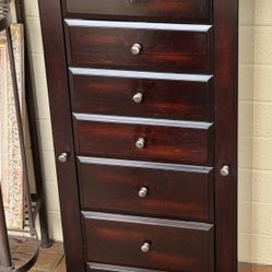 Restoration Hardware RH Tall Floor Jewelry Armoire HEAVY