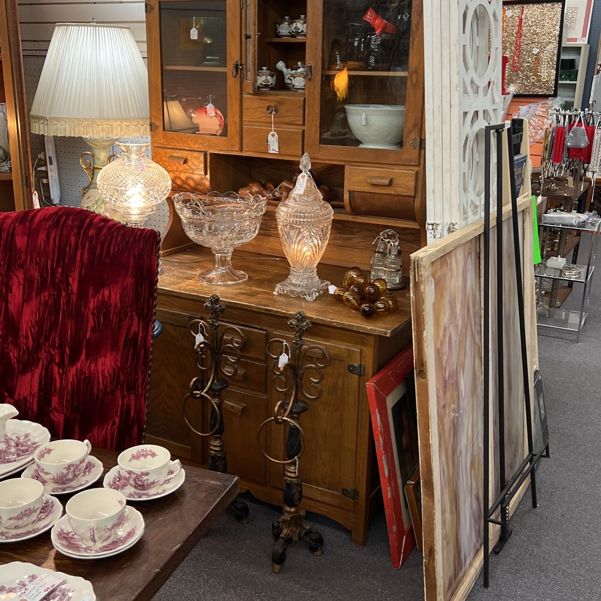 Hoosier Cabinet Benbrook Antique Mall Aisle D1 Booth 0165 REDUCED TO 250.00