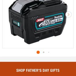 Makita 40 Volt 8.0 Amp/hour Battery