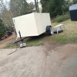 5w*8L*4h Steel Enclosed Hauler/trailer 