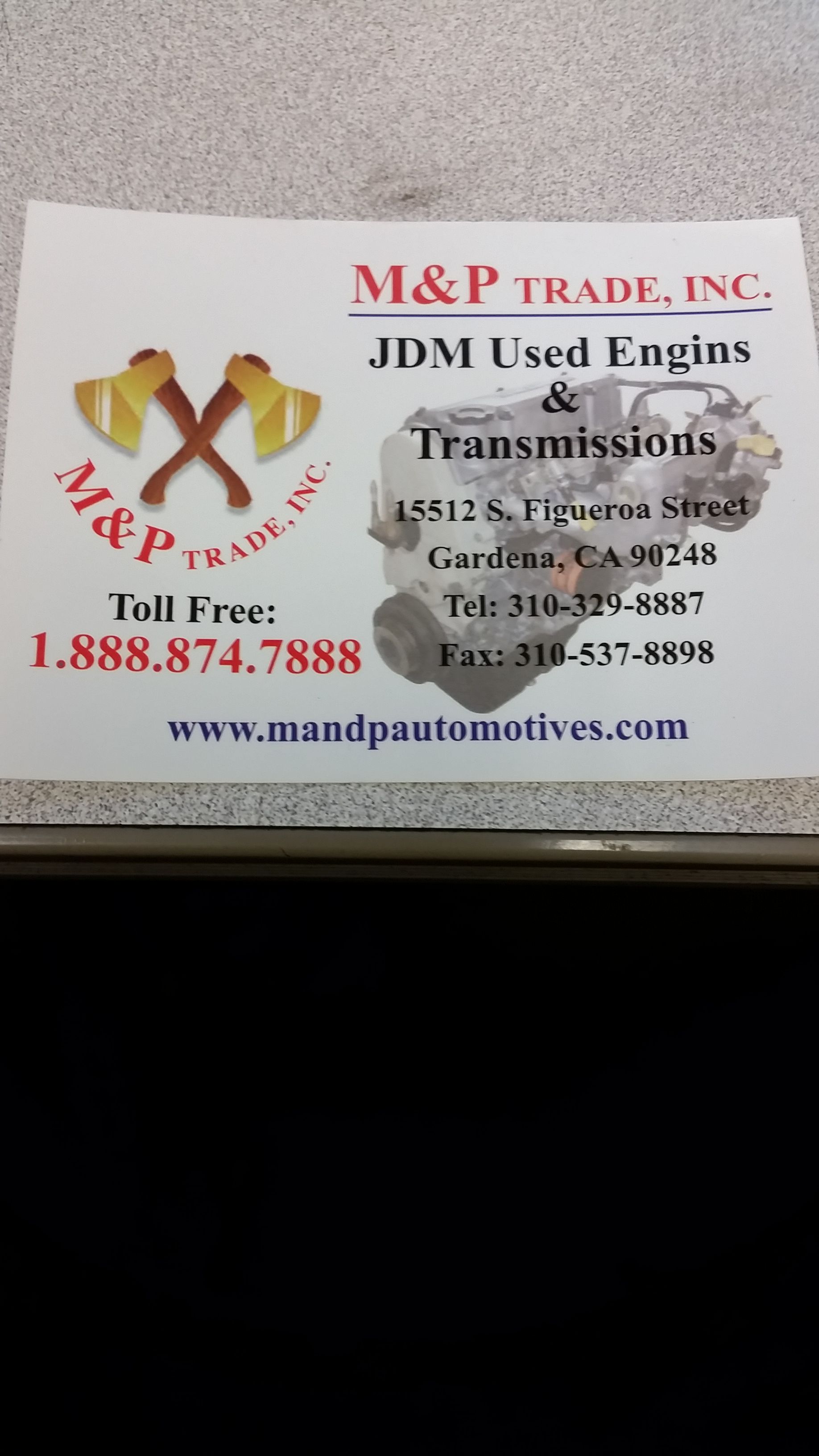 Japanese used engine and transmission