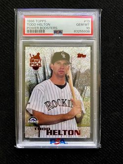 1996 Topps Todd Helton Power Boosters Red Variation PSA 10 Population 46