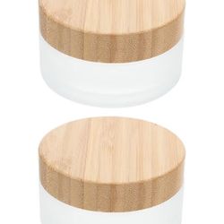 15 piece Cosmetic Jars with Sealed Wood lids 