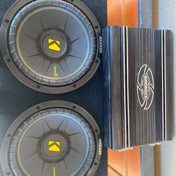  2 Kickers Subs In Custom Box