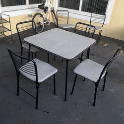 Cosco Folding Mid Century Table And Chairs 