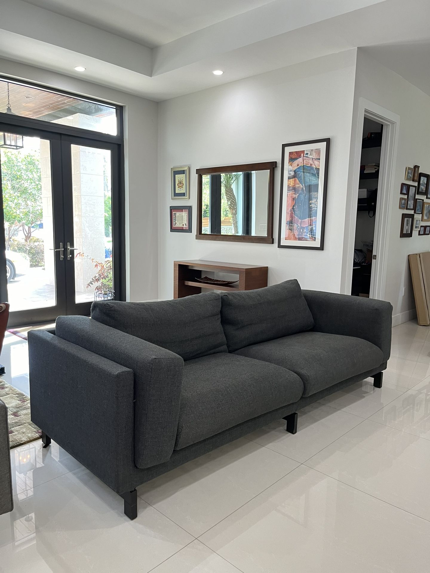 Dark Grey Large Couch