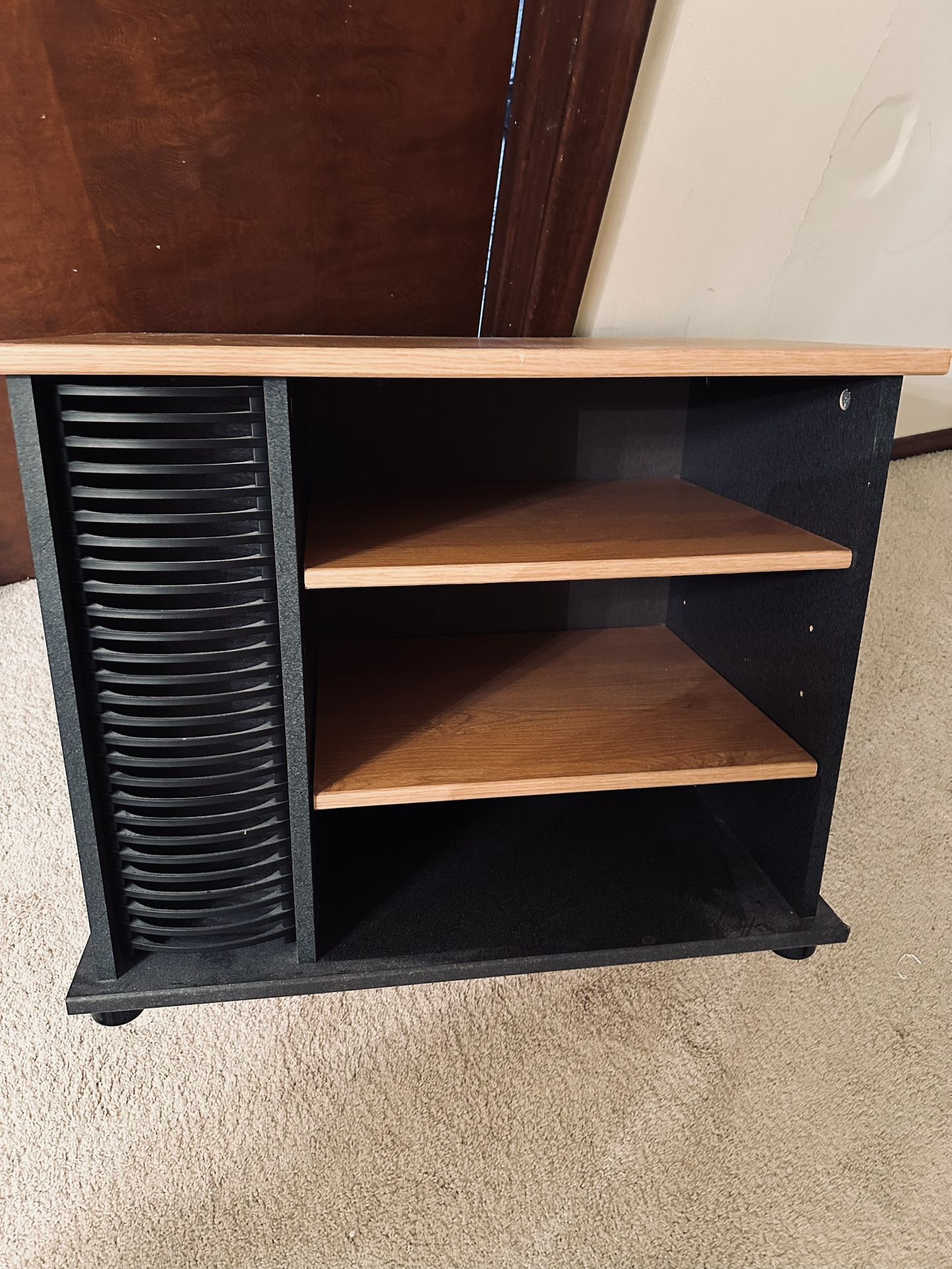 Cabinet Table -Storage -Shelves Wood