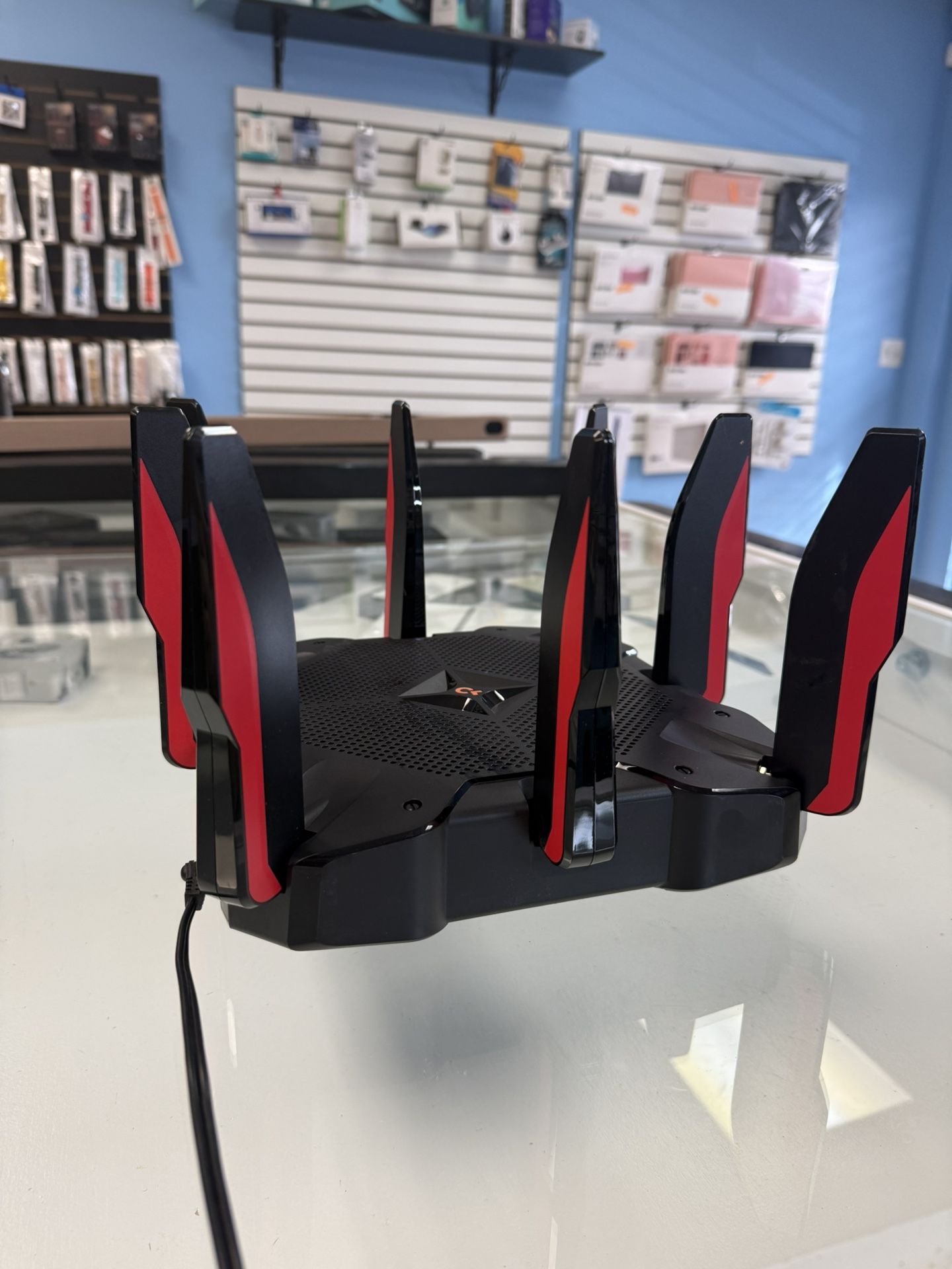 TP-LINK Archer AX11000 Tri-Band Wi-Fi 6 Gaming Router - Black/Red