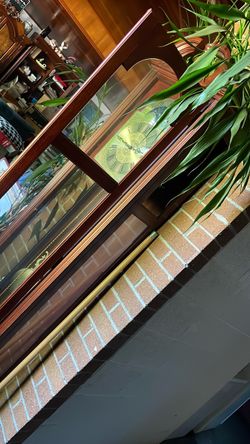 Grandfather Clock Cherry Wood Finish