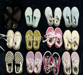 Lot of Vans and Converse