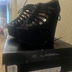 Wedge Shoes - Size 5 1/2 — $5