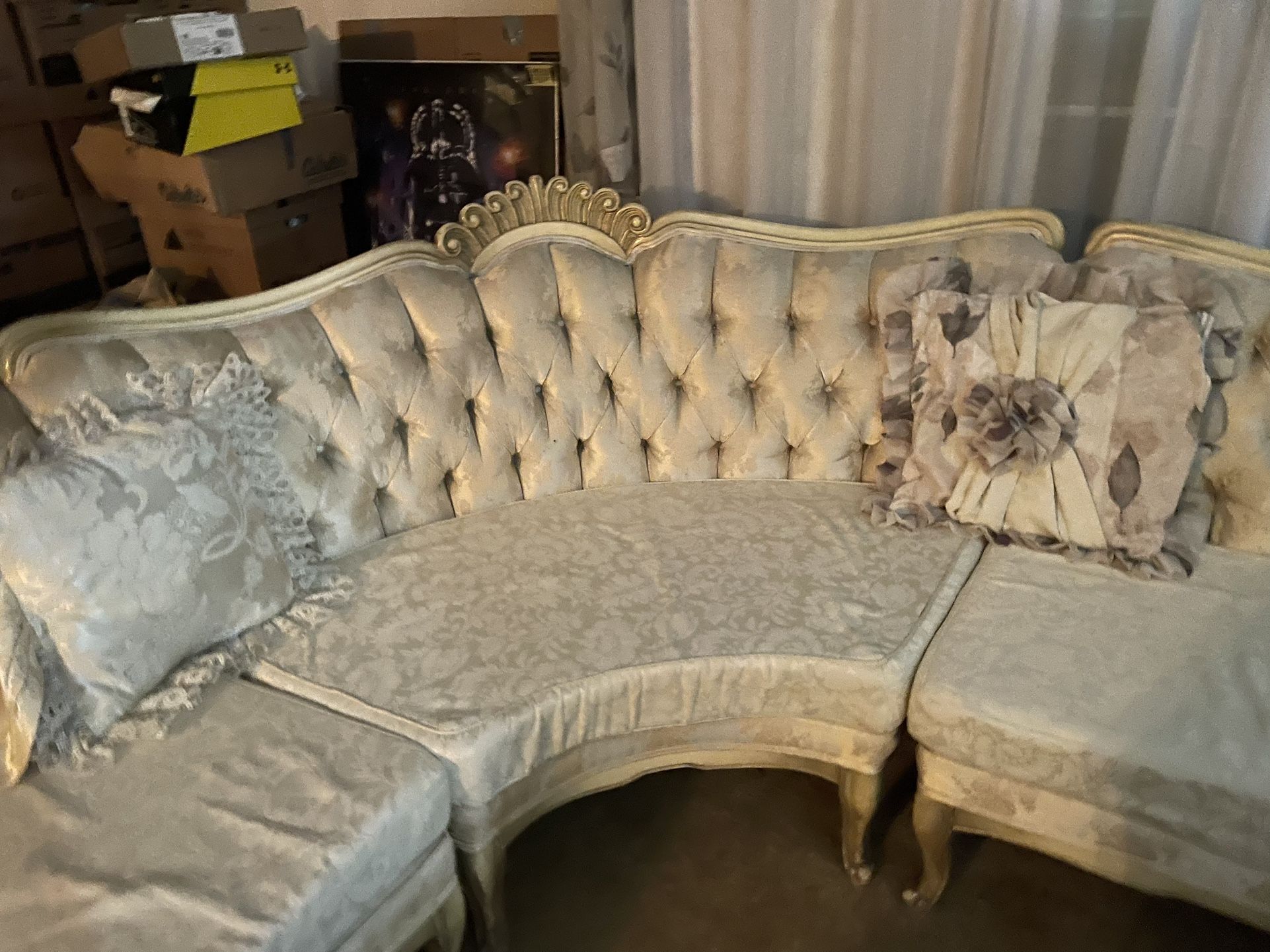 Vintage Three Section Couch 