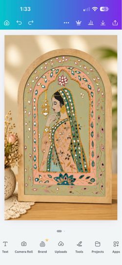 Indian Lippan Art | Handmade Wall Decor | Traditional Mirror Art kar do.