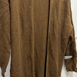 SHEIN Women’s Brown Knit Cardigan