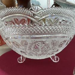 Beautiful New Vintage Crystal Bowl  Price Reduced. DADS ESTATE