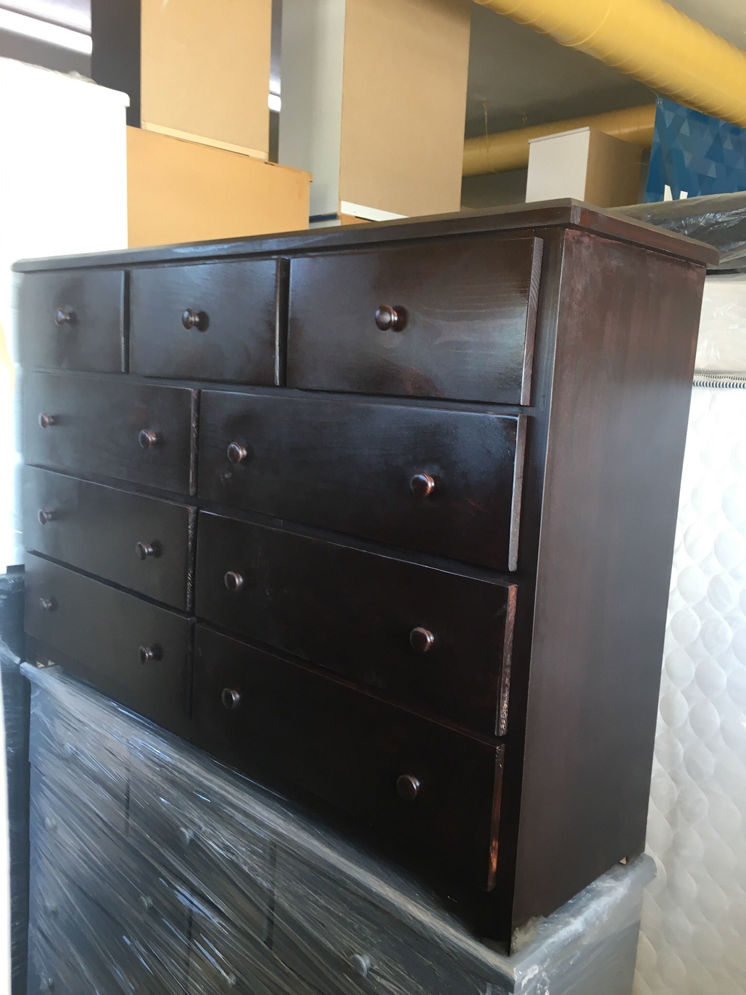 Dresser 9 Drawers In Any Color New Solid Wood