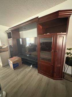 Entertainment center and tv stand