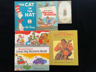 Children’s book lot (6): Cat in the Hat, Dr. Dolittle, Richard Scarry