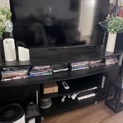 Tv stand entertainment center black
