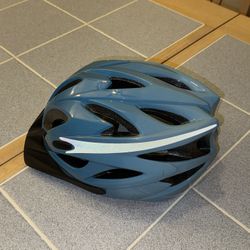 Lightly Used Blue Bike Helmet w/ Reflective Safety Stripe - $15