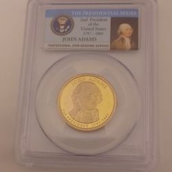 John Adams PR69 DCAM Presidential Dollar 2007 S