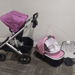 Uppababy Baby Girl Stroller ToddlerSeat Bassinet pink