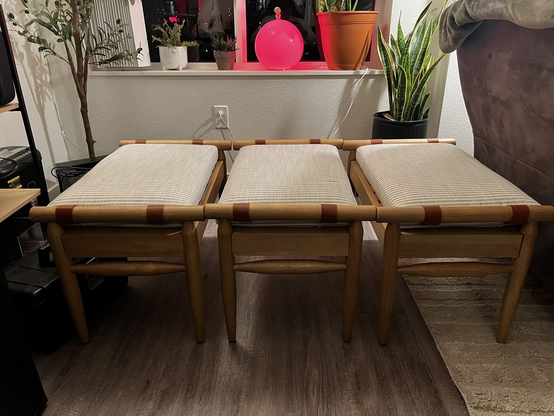 Set Of Three Ottoman/ Benches