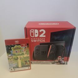 BRAND NEW - NINTENDO SWITCH 2 MARIO KART WORLD BUNDLE + POKEMON  POKOPIA