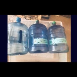3.  Empty.  Water Jugs. 
