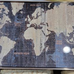 Framed World Wall Print