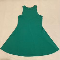 A New Day Green Fit & Flare Dress Women's Size S