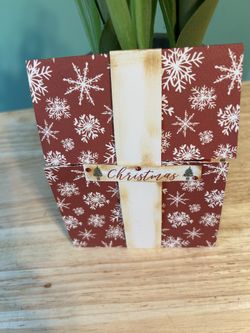 Christmas Card/Gift Card Holder/Money Card with Snowflake Design