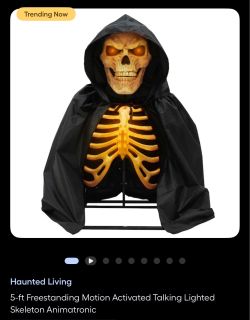 Haunted Living 5-ft Lighted Skeleton Animatronic