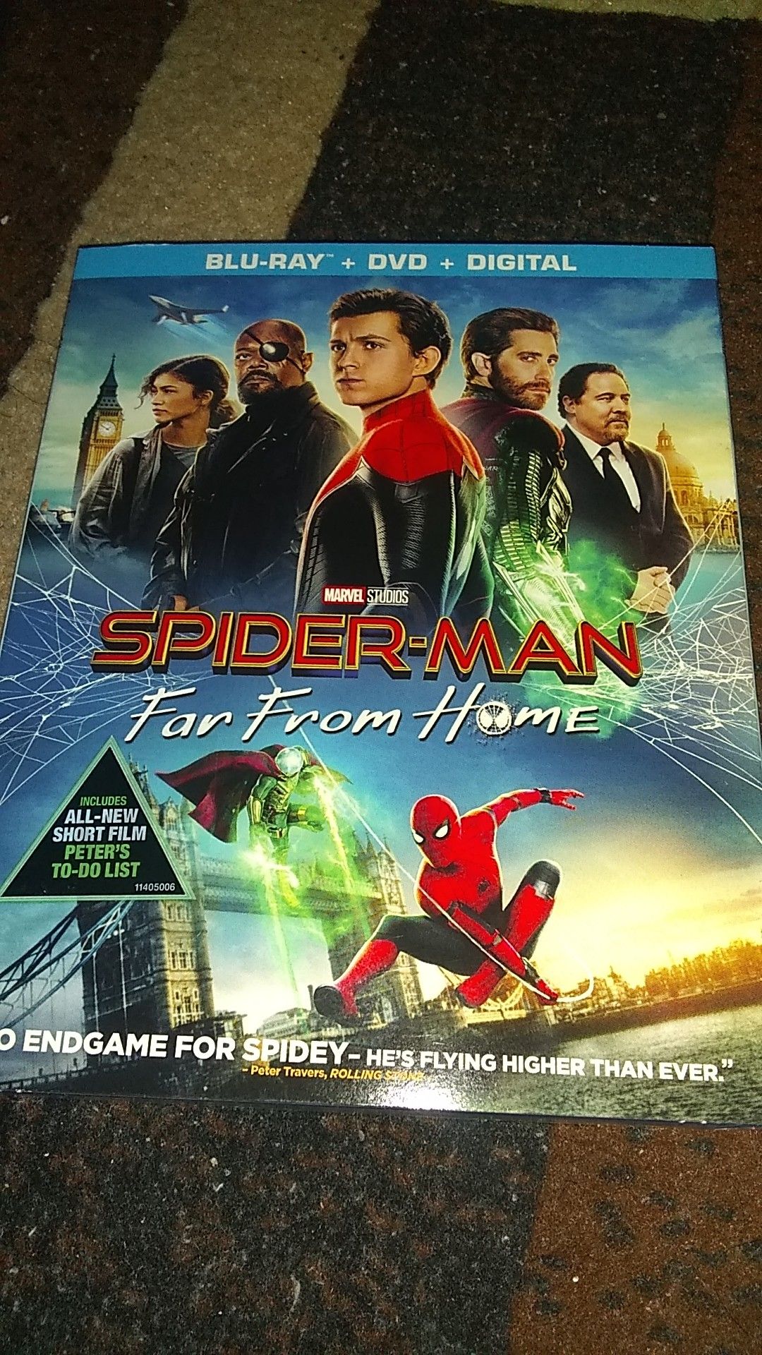SPIDERMAN FAR FROM HOME , ON BLU-RAY BRAND NEW SEALED NEVER OPENED ASKING $12.00