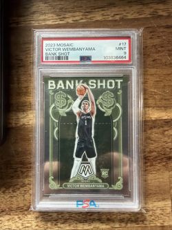2023-24 Panini Mosaic - Bank Shot Victor Wembanyama #17 (RC) PSA 9
