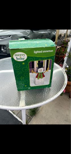 Merry Brite Lighted Snowman Decoration