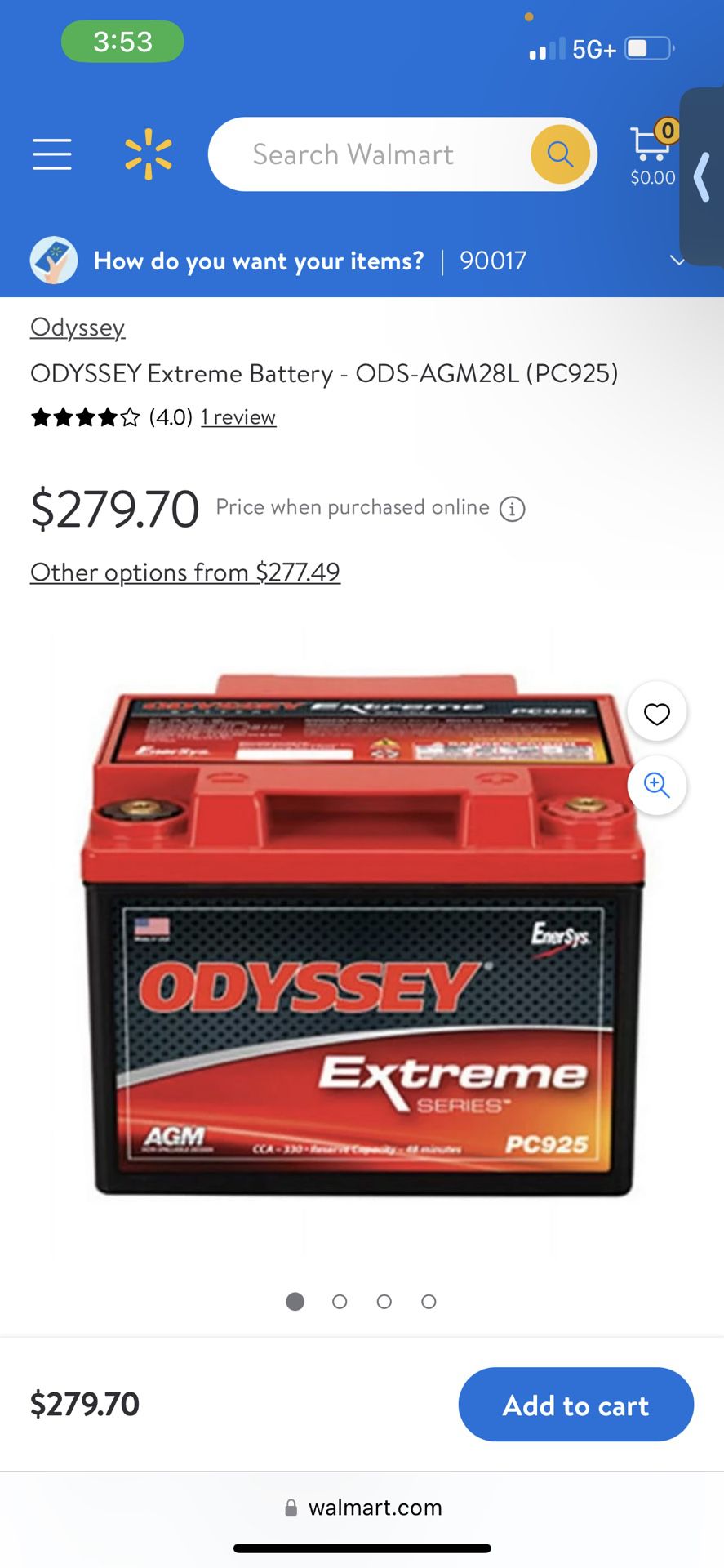 odessy battery new never used