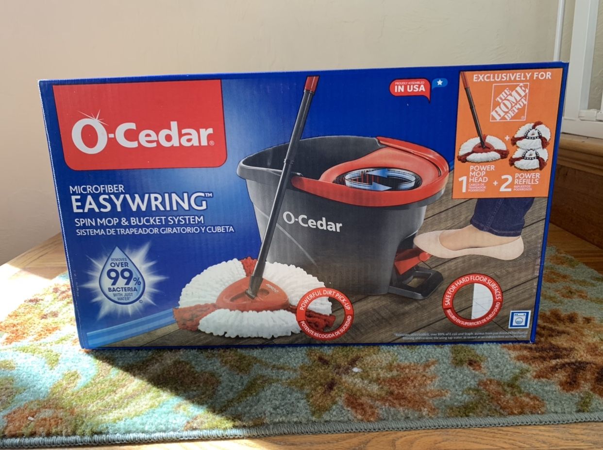 O-Cedar EasyWring Microfiber Spin Mop 