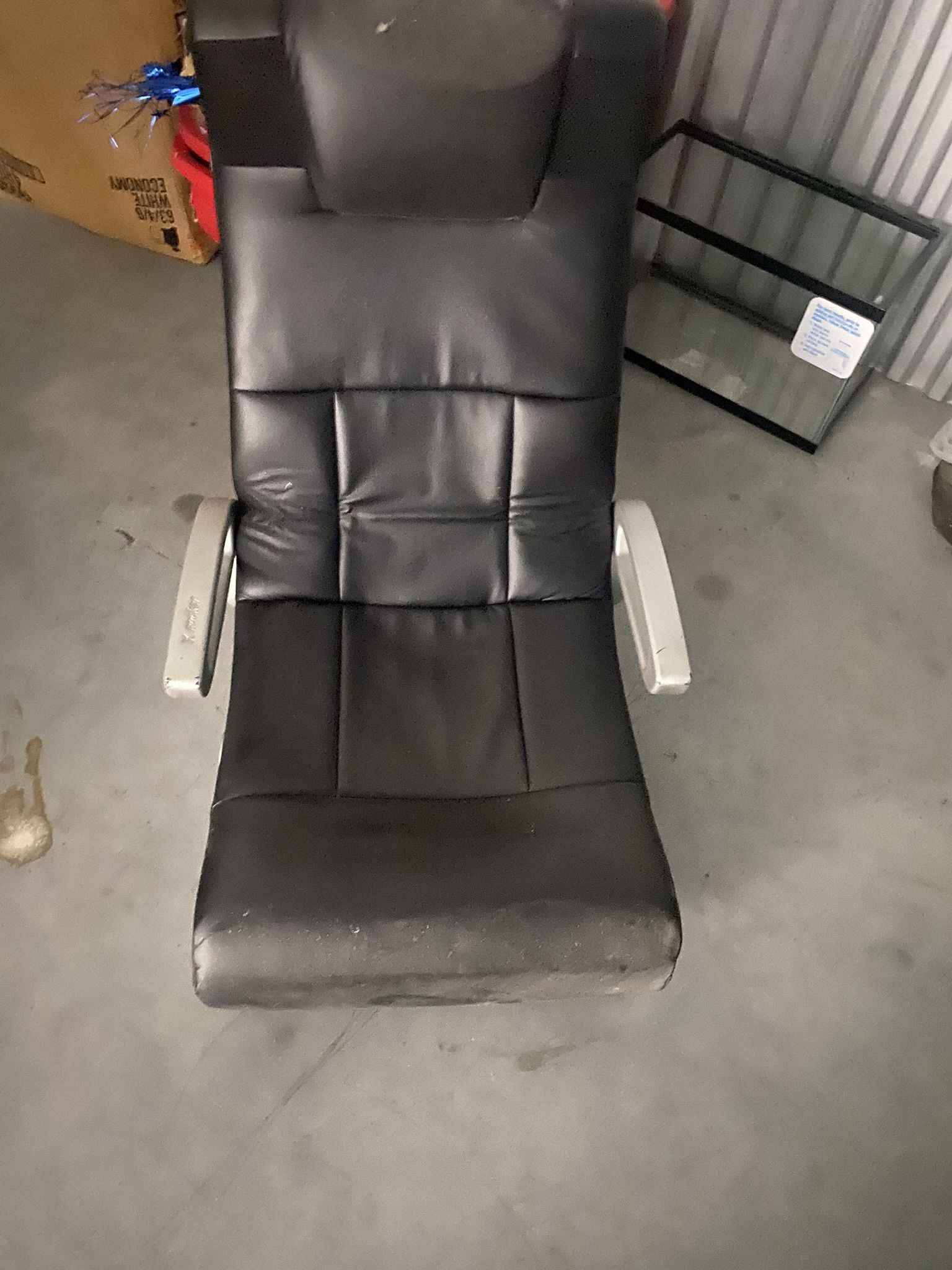 Folding Leather Gaming Recliner